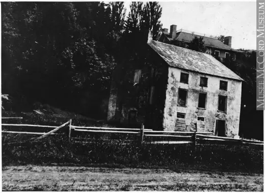 Moulin du village de la Pointe-Sèche (vers 1910) - Musée McCord